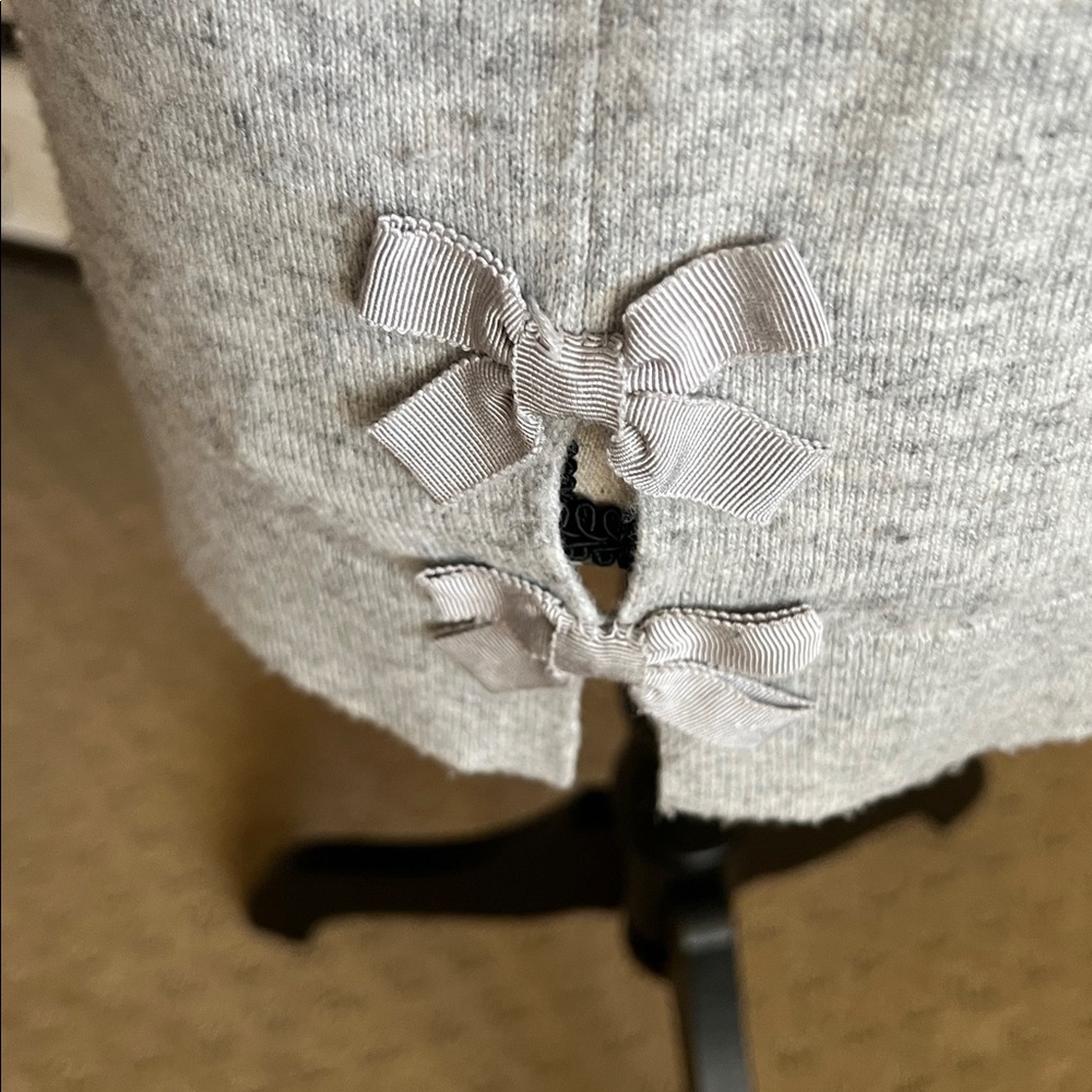 Ted Baker Light Gray Sweater with Bow Sleeve Detail - Picture 3 of 10